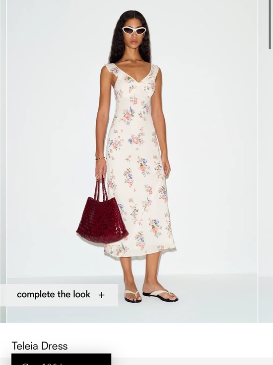 Reformation Dresses & Skirts - Reformation Cream Floral Teleia Midi Dress